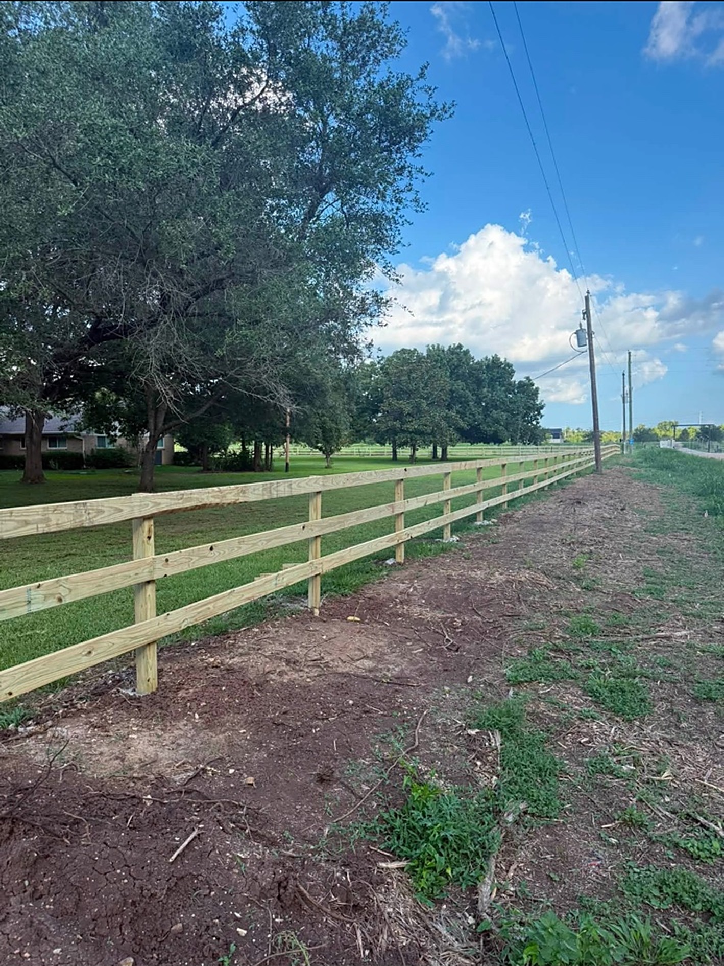 Fence Line Clearing in Sealy TX by Prestige Land Services